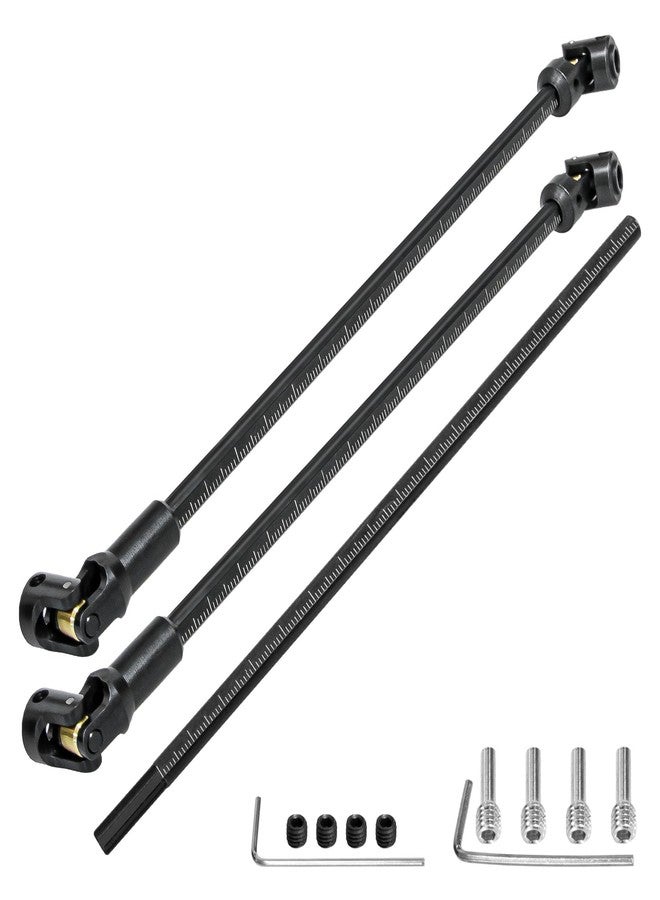 LRFHL 1/10 Crawler Driveshaft Stainless Steel SCX10 Drive Shaft for 1/10 RC Crawler LCG Rigs Sportys Scalers Capra SCX10 Pro 68-229mm, Black - Image 1
